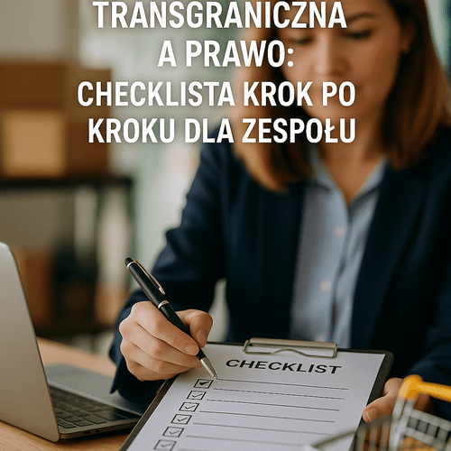 Sprzedaż Transgraniczna A Prawo: Checklista Krok Po Kroku Dla Zespołu